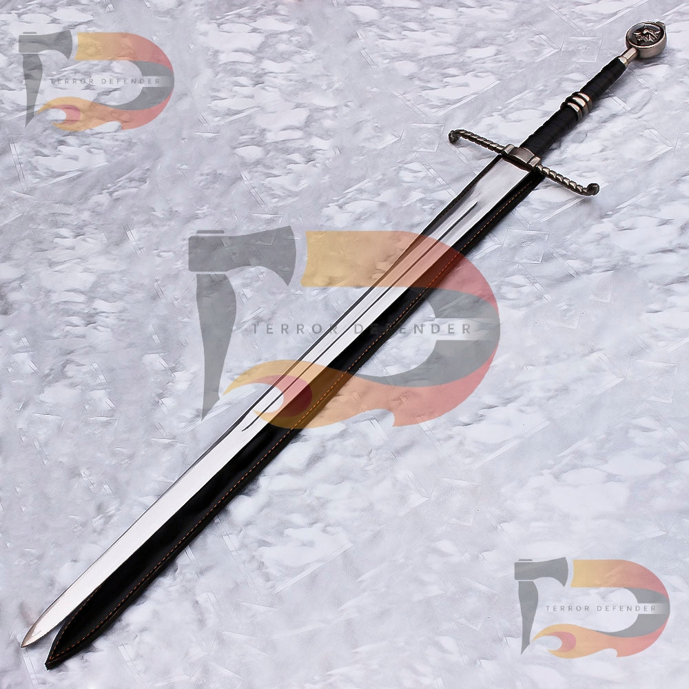 Handmade Master Crafted Wolven Steel Sword Witcher Replica Sword Cosplay Kingdom