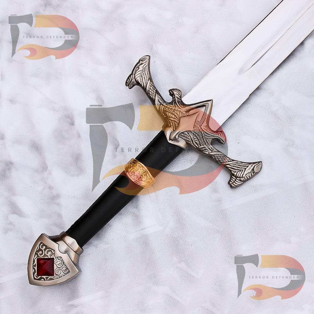 Handmade BlackFyre Full Metal, Daemon Targaryen Dark Sister Cosplay Replica Sword Movie Replica Sword Dragon House Sword, Cosplay Kingdom