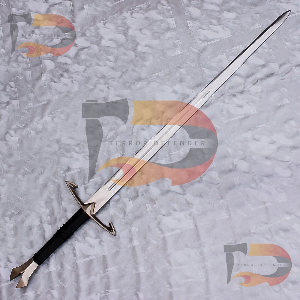 Handmade Black Gothic Sword Medieval Sword Comes with Leather Sheath