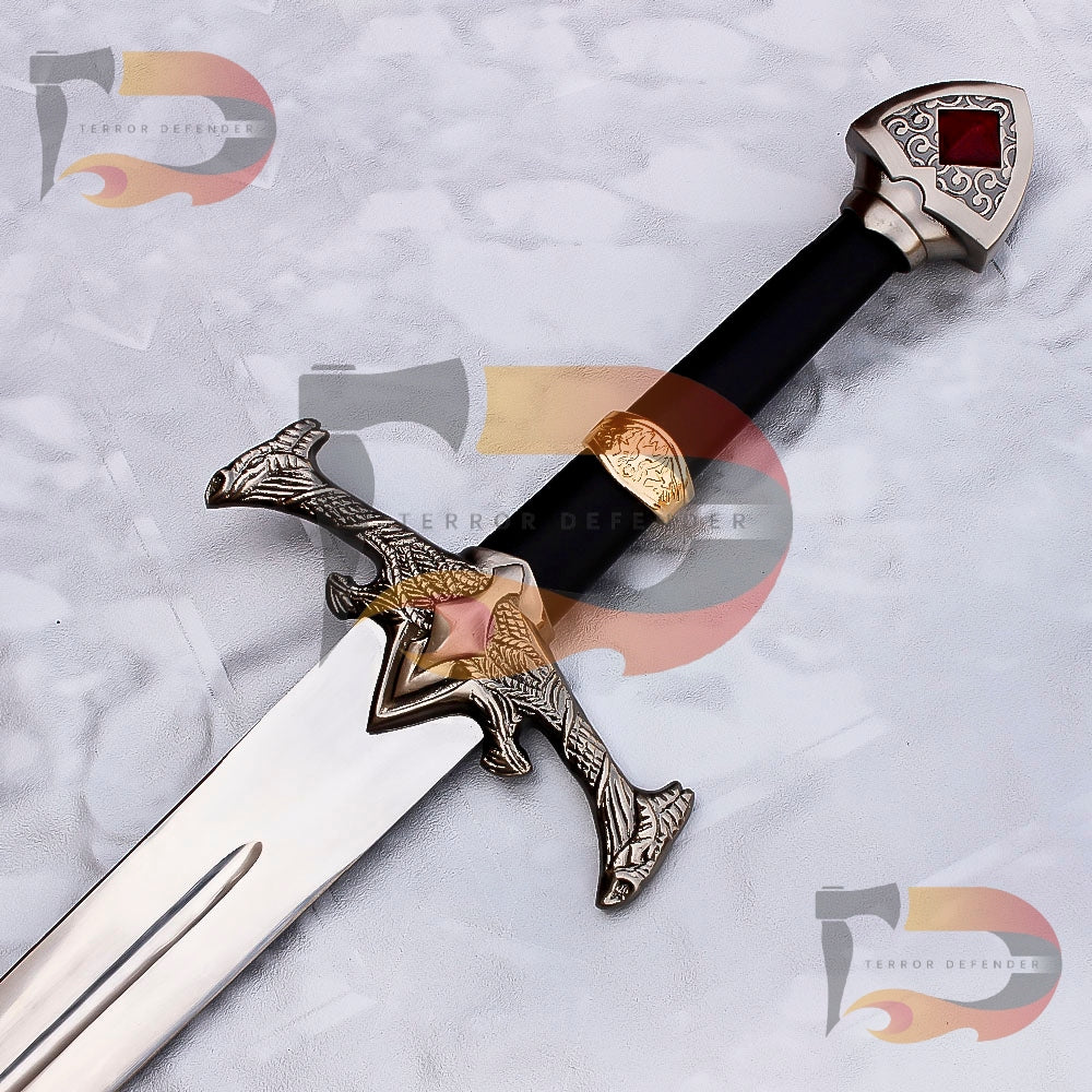 Handmade BlackFyre Full Metal, Daemon Targaryen Dark Sister Cosplay Replica Sword Movie Replica Sword Dragon House Sword, Cosplay Kingdom