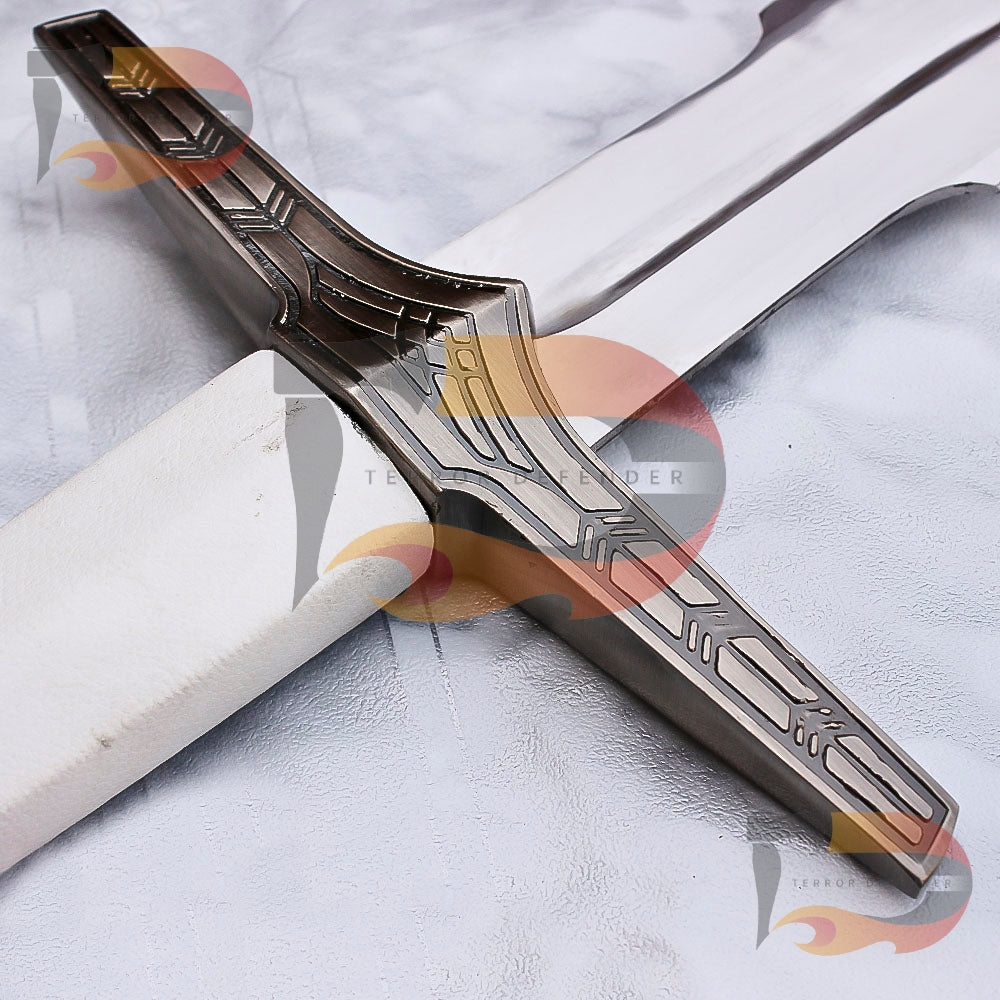 Handmade Witcher Silver Sword Witcher 3 Sliver Sword Fantacy Swords Movie Replica Stainess Steel Scabbard Cosplay Kingdom