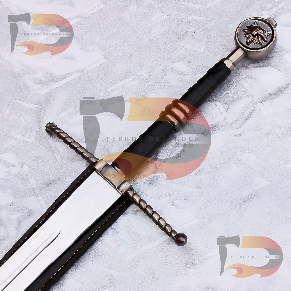 Handmade Master Crafted Wolven Steel Sword Witcher Replica Sword Cosplay Kingdom