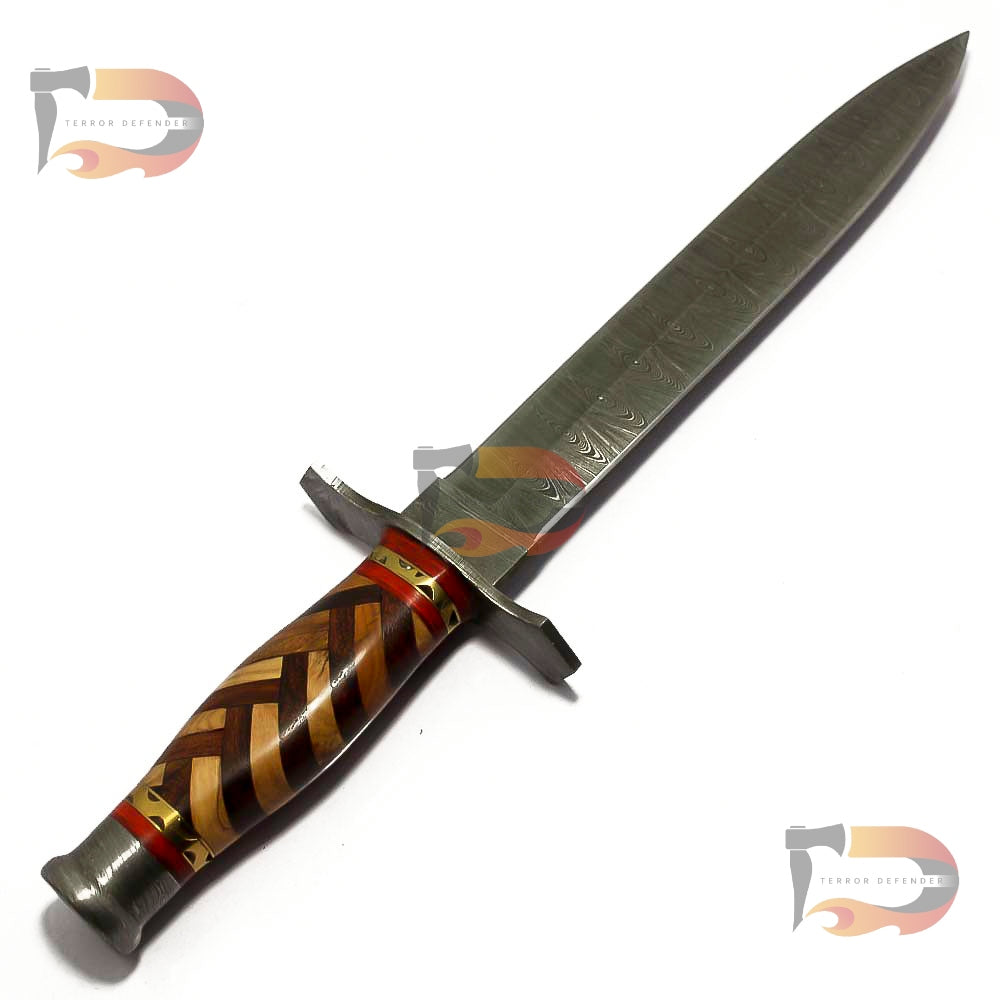 15" Inches Handmade Full Tang Damascus Steel Knife  - Premium Quality, Damascus Blade, Perfect for Collectors and Outdoor Adventure