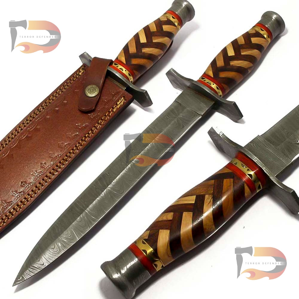 15" Inches Handmade Full Tang Damascus Steel Knife  - Premium Quality, Damascus Blade, Perfect for Collectors and Outdoor Adventure