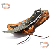 Custom 9″inches Handmade Damascus Steel Tactical Lethal Karambit Knife | Camping knife | Hunting knife | Best Gift For Him