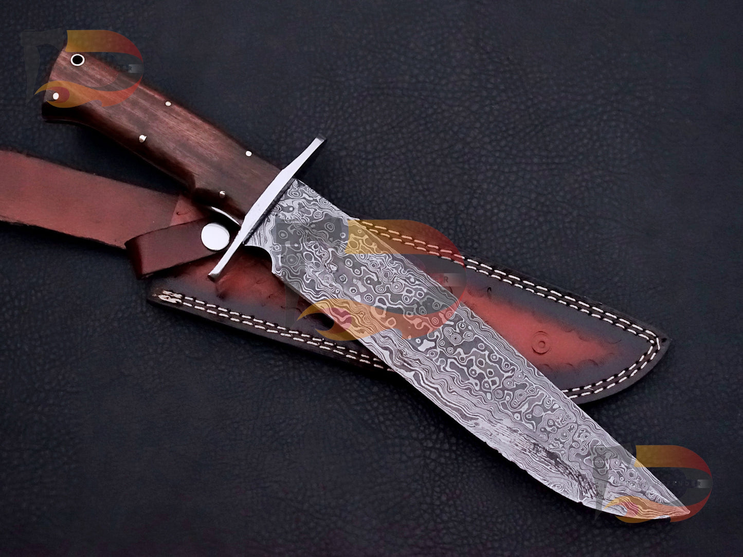 Custom Handmade Bowie knife , Bowie knives , hunting Bowie, EDC Bowie ,hunting knives With Leather Sheath