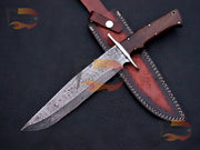 Custom Handmade Bowie knife , Bowie knives , hunting Bowie, EDC Bowie ,hunting knives With Leather Sheath