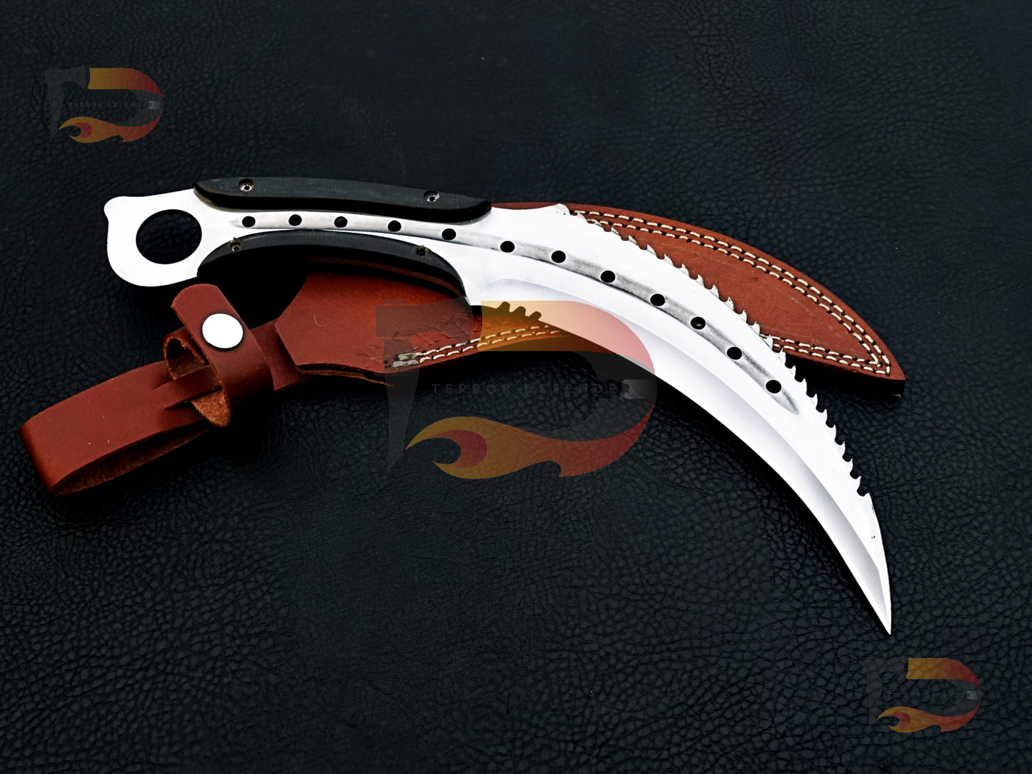 Custom Handmade Karambit knife , hunting karambit, EDC karambit, best karambit, karambits for hunters ,Xmas gifts with Leather Sheath