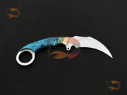 Custom Handmade Stainless Steel hunting karambit, EDC karambit, best karambit, karambits for hunters ,Xmas gifts with Pure Leather Sheath