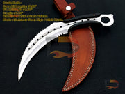 Custom Handmade Karambit knife , hunting karambit, EDC karambit, best karambit, karambits for hunters ,Xmas gifts with Leather Sheath