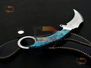 Custom Handmade Stainless Steel hunting karambit, EDC karambit, best karambit, karambits for hunters ,Xmas gifts with Pure Leather Sheath