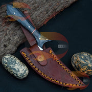 Custom Handmade Stainless steel Hunting Bowie Knife Rosewood Handle Come with Leather Sheath Best Hunting knife Best Gift For Boyfriend Knives Terror Defender 