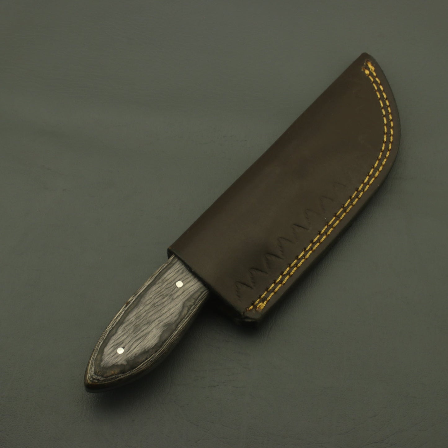 Handmade Superb Classical Carbon Steel Hunting Fixed Blade Pure Leather Sheath Knives Terror Defender 