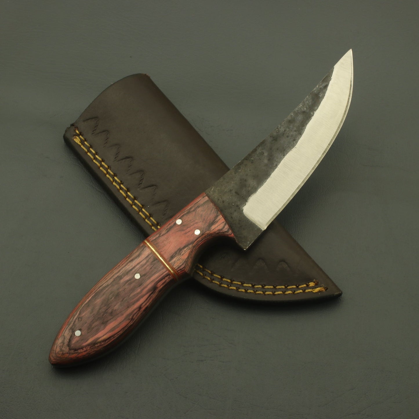 Hand Forged D2 High Carbon Steel Full Tang Hunting Skinner Knife Best Gift for Him Hunting knives Terror Defender 