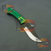 One-of-a-Kind Hand Forged Knife with Carbon Steel Blade and Custom Sheath Hunting Terror Defender 