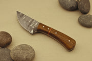 Custom 6''in Handmade Damascus Steel Hunting/Skinning Knife/Pakka Rose Wood Best Gift For Him Best Hunting Knife | Sheath EDC Hunting knives Terror Defender 