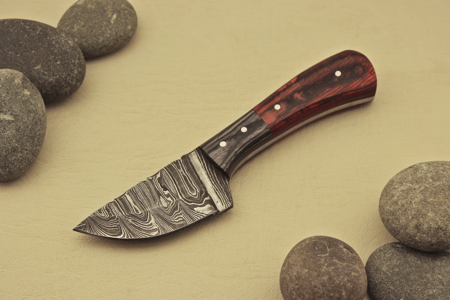 Custom Handmade Damascus Steel Hunting Camping Skinner Knife - Wood Handle Anniversary Gift Gift For Him Hunting knives Terror Defender 