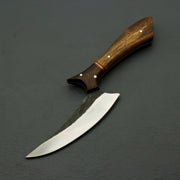 Custom Hand Forged Carbon steel Hunting Skinner Knife with Leather Sheath Hunting knives Terror Defender 