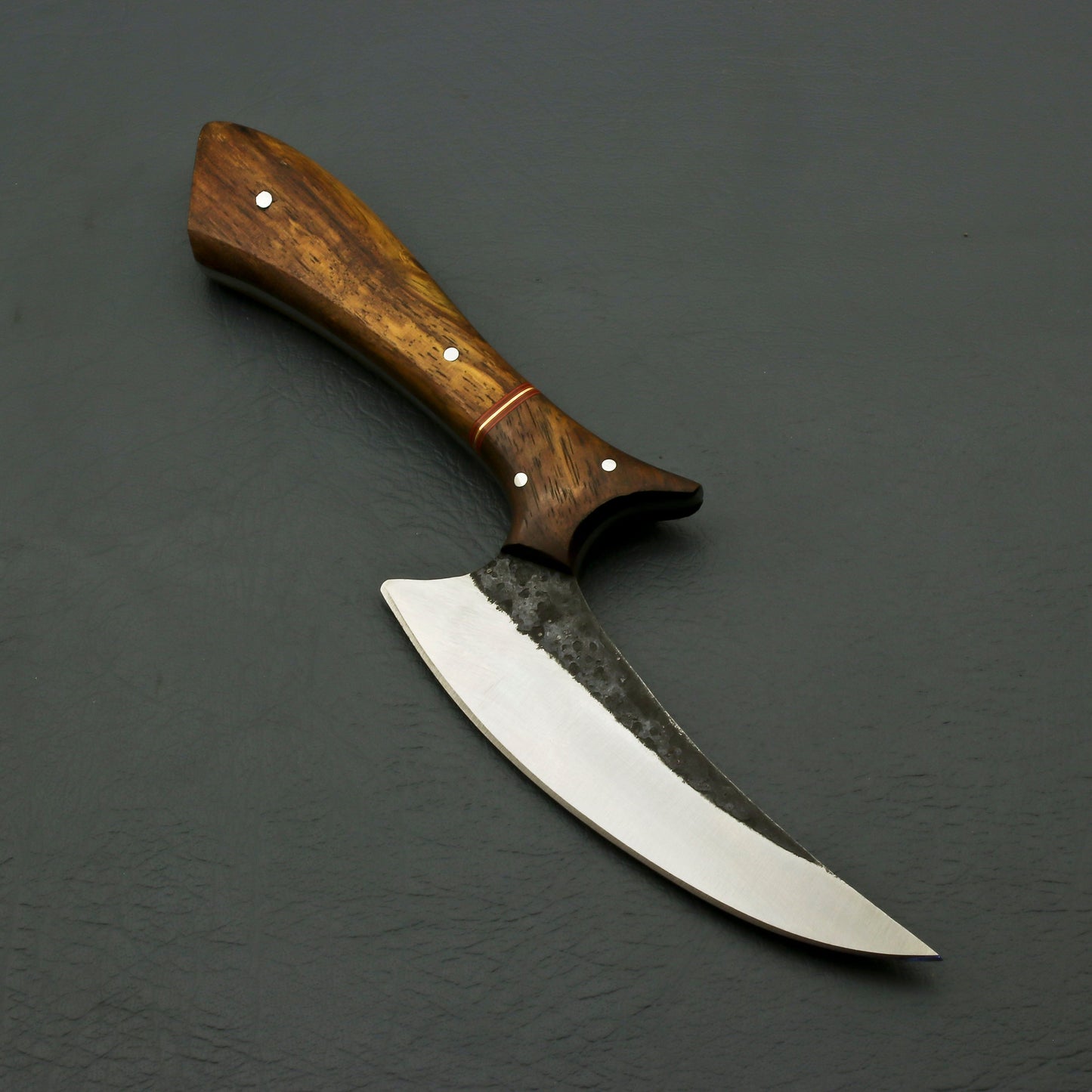 Custom Hand Forged Carbon steel Hunting Skinner Knife with Leather Sheath Hunting knives Terror Defender 