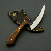 Custom Hand Forged Carbon steel Hunting Skinner Knife with Leather Sheath Hunting knives Terror Defender 