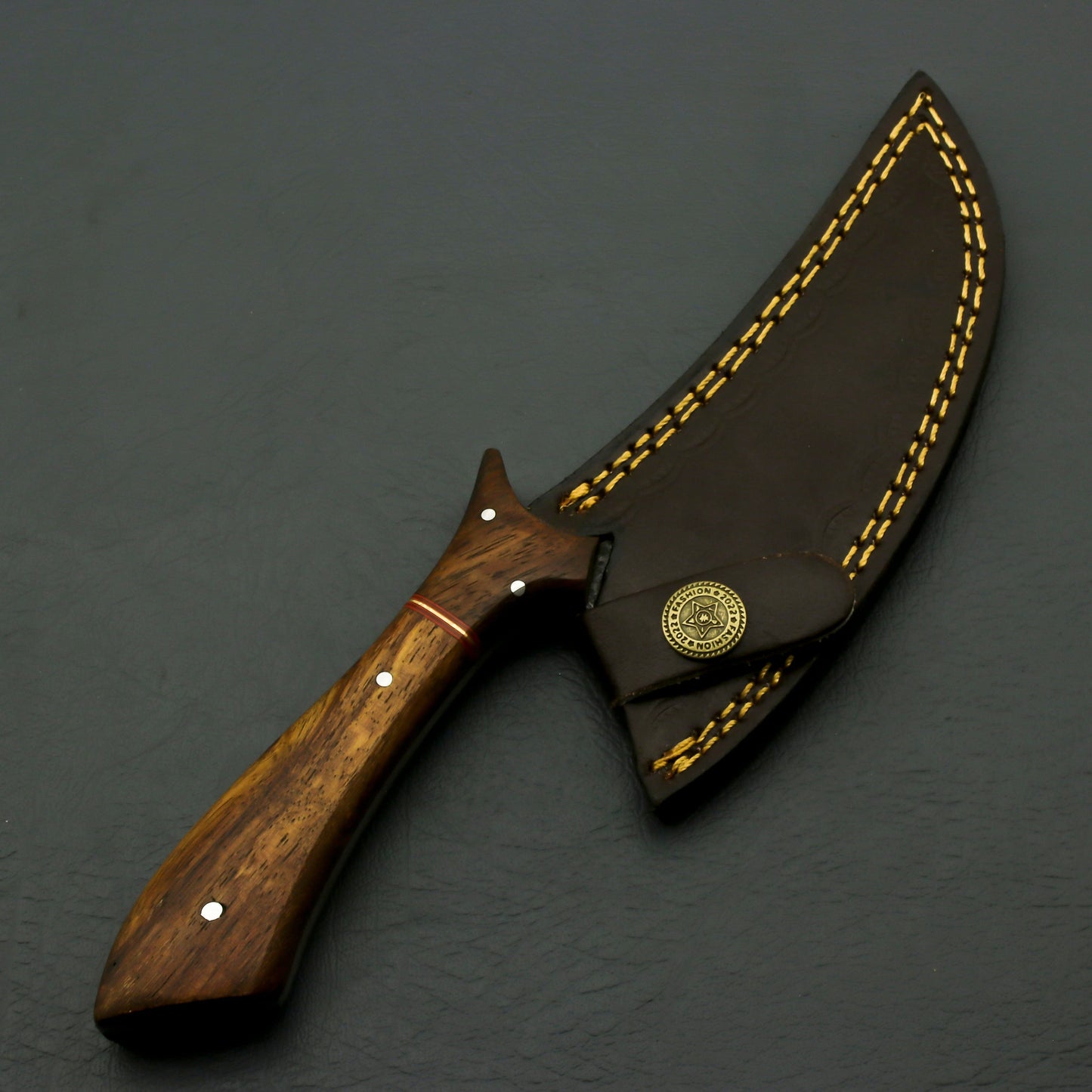 Custom Hand Forged Carbon steel Hunting Skinner Knife with Leather Sheath Hunting knives Terror Defender 