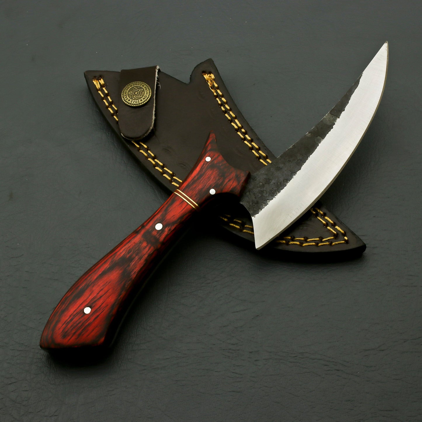 Custom Handmade High Carbon Steel Hunting Knife, Full Tang With Sheath Hunting knives Terror Defender 