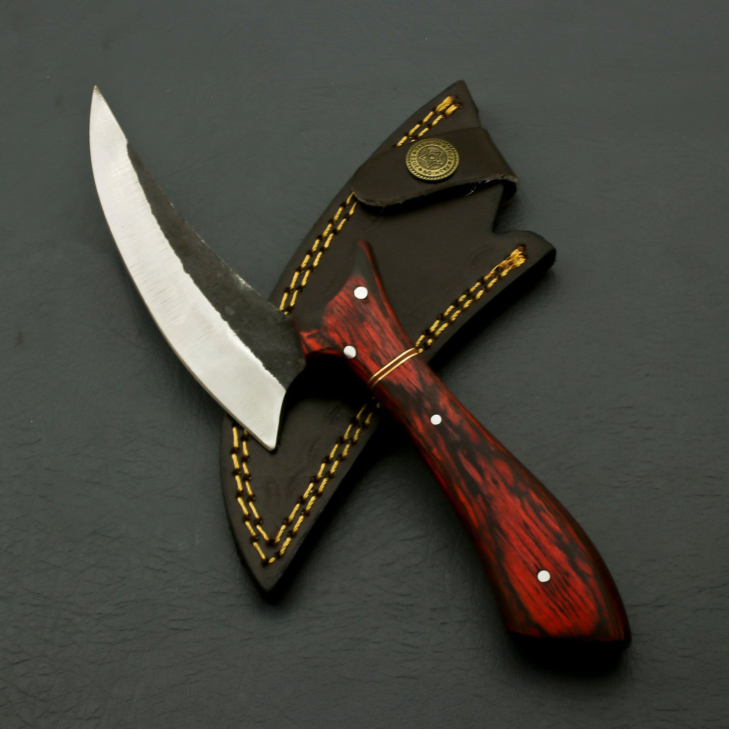 Custom Handmade High Carbon Steel Hunting Knife, Full Tang With Sheath Hunting knives Terror Defender 