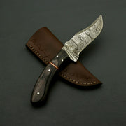 Custom Hand Forged Damascus Steel Fixed Blade Knife with Sheath Hunting Terror Defender 