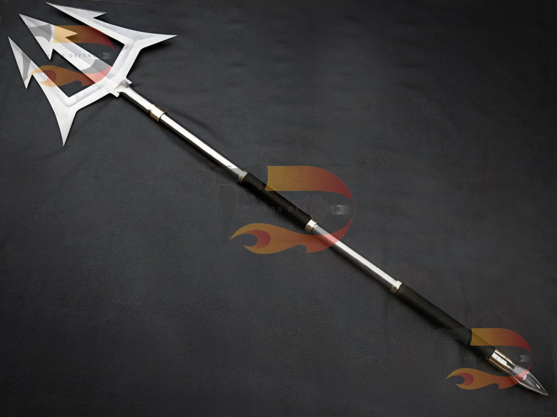 Custom Aquaman's TRIDENT | Handmade 62 inches Trident |Hand forged Arrow |Three arrow blade | Ready to use Trident Best Gift For Anniversary