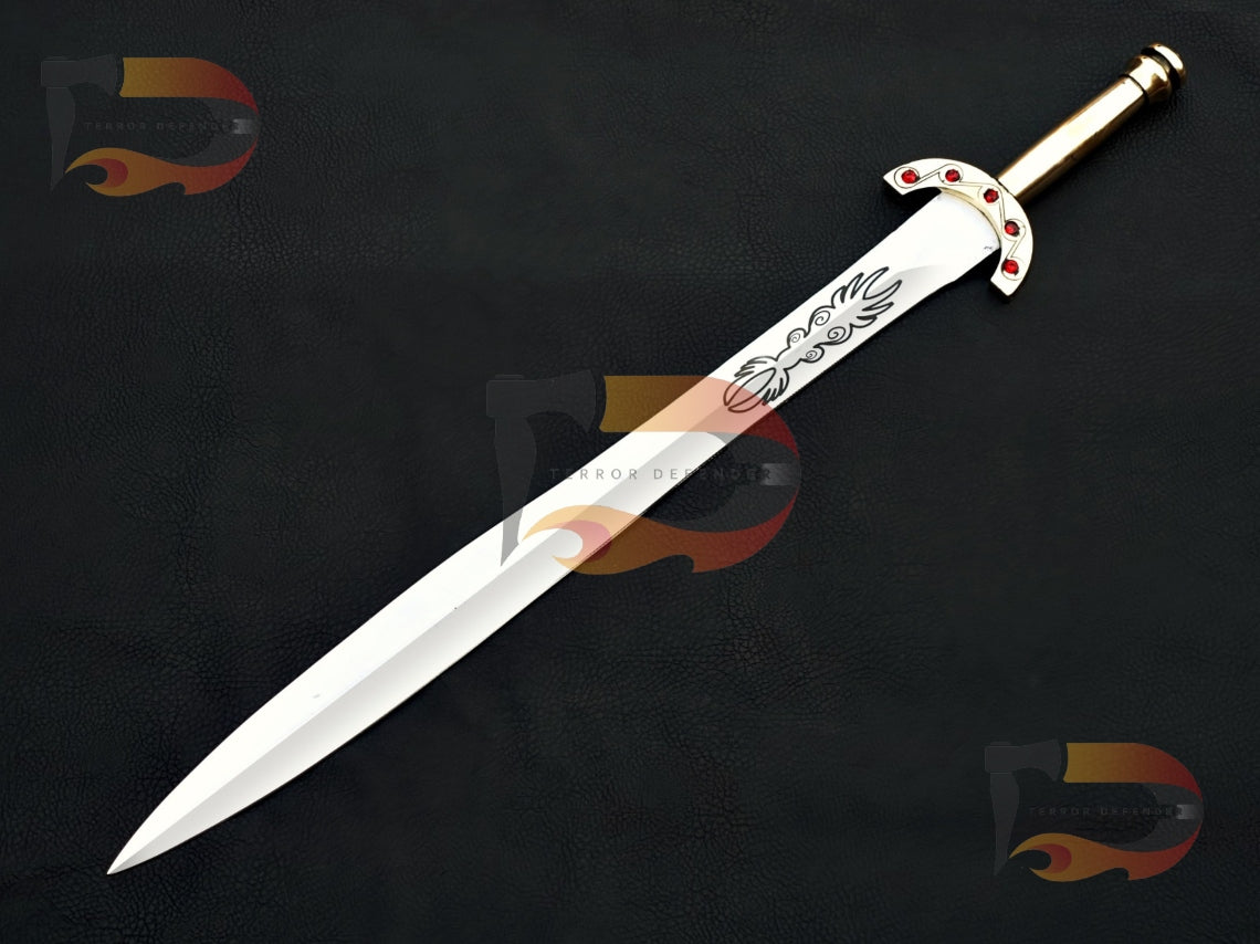 Custom Handmade Clash of Titans embellished sword , limited edition handmade sword, limited edition sword of Titans