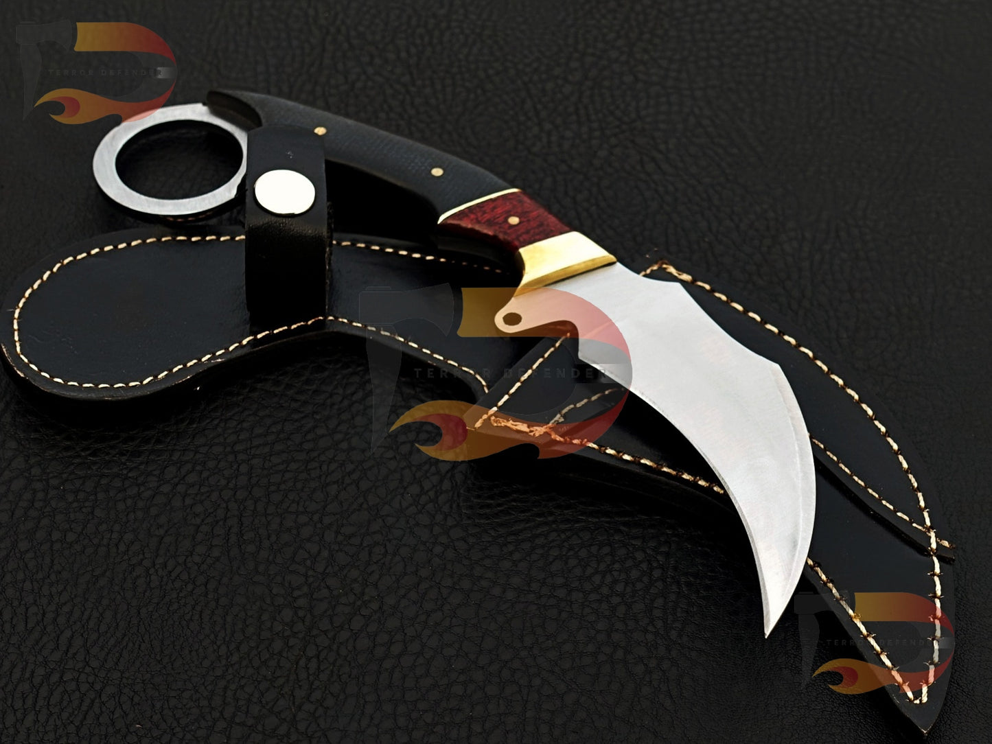 Custom Handmade Karambits , EDC karambit, hunting karambit, Xmas gifts , EDC knives .With Leather Sheath