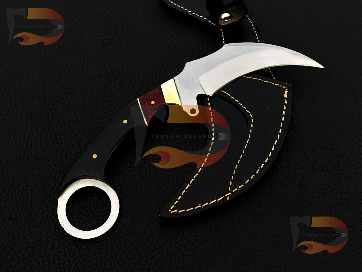 Custom Handmade Karambits , EDC karambit, hunting karambit, Xmas gifts , EDC knives .With Leather Sheath