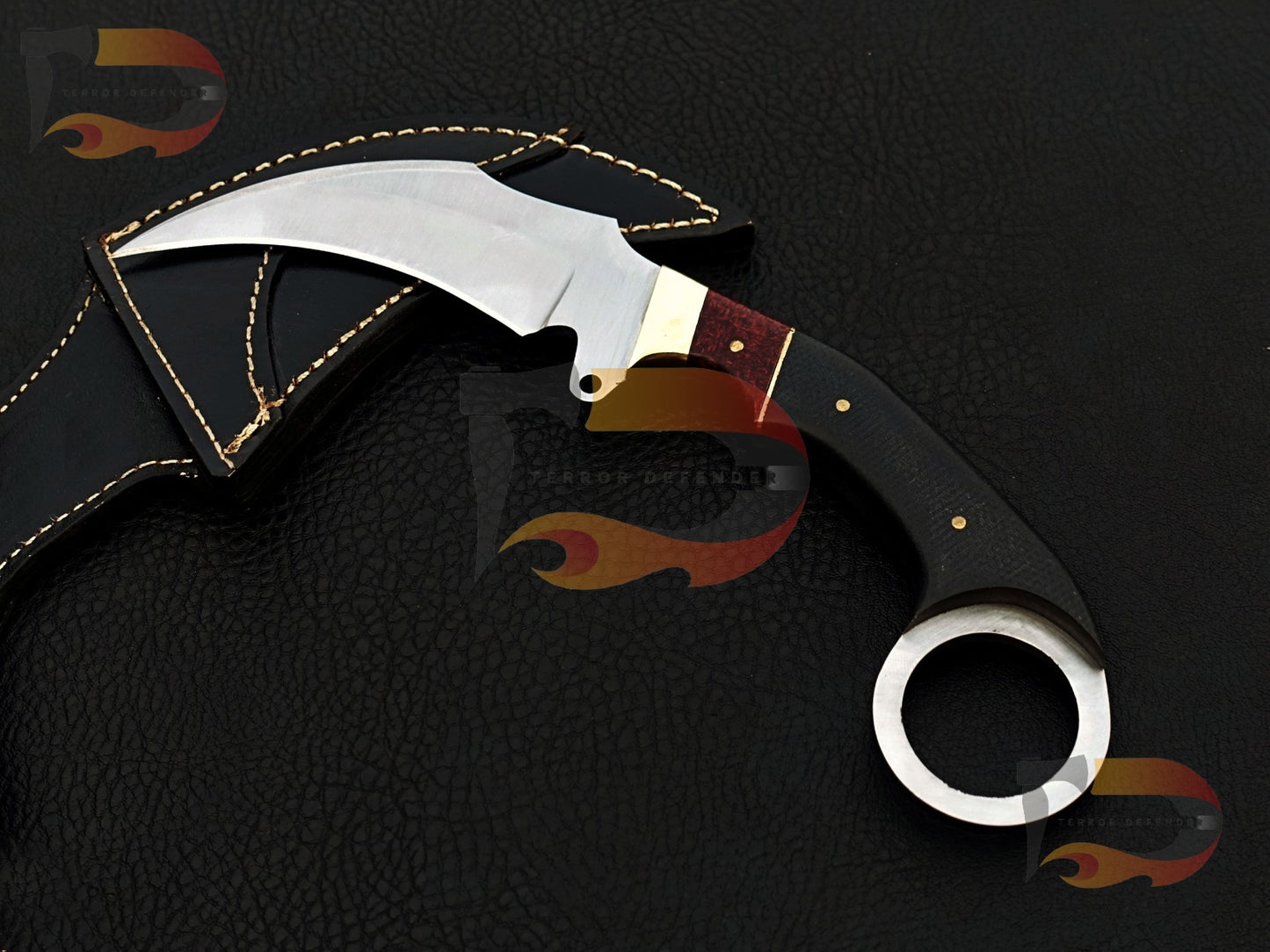 Custom Handmade Karambits , EDC karambit, hunting karambit, Xmas gifts , EDC knives .With Leather Sheath