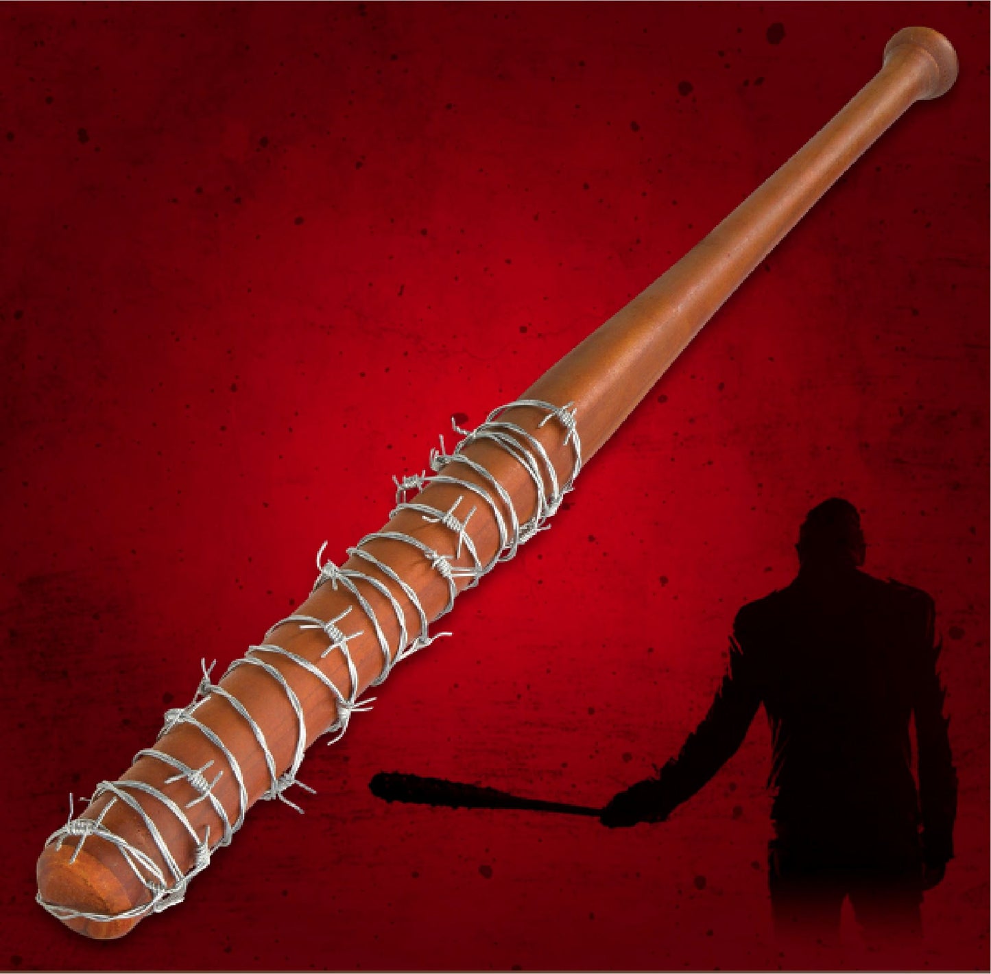 Lucille - Barbed Wire Wrapped Baseball Bat - Genuine Hardwood, Stainless Steel Barbed Wire - Regulation Size, 32" - Zombie Apocalypse Walker Undead Dead Walking TV Television Hunting Terror Defender 