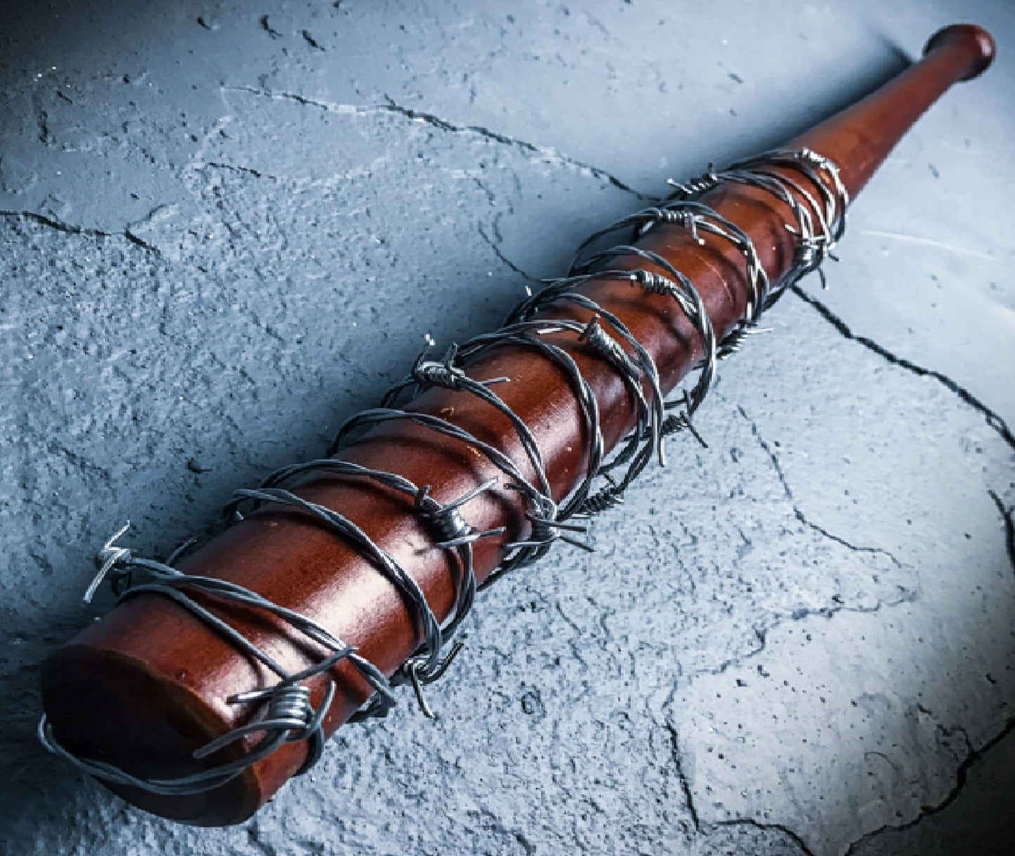 Lucille - Barbed Wire Wrapped Baseball Bat - Genuine Hardwood, Stainless Steel Barbed Wire - Regulation Size, 32" - Zombie Apocalypse Walker Undead Dead Walking TV Television Hunting Terror Defender 