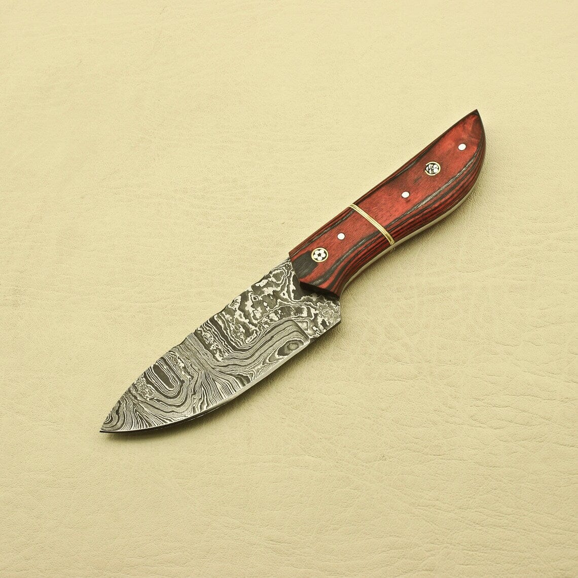 Custom Handmade Damascus Steel Full Tang Hunting Skinner Knife Camping Hunting Hiking Knife Best Gift For Him Best Birthday Gift For DAD Knives Terror Defender 