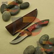 Custom Handmade 1095 High Carbon Steel Skinner Hunting Knife Amazing Gift For Him Beautiful Handle Comfortable Grip EDC Pure Leather Sheath Knives Terror Defender 