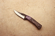 Handmade Carbon steel Full Tang Rose Wood Tracker Knife With Leather Sheath Knives Terror Defender 