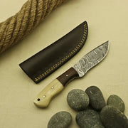 Custom Handmade Damascus steel Fixed Blade Skinner Hunting Camping knife Knives Terror Defender 