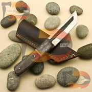 Double Edge Custom Hand forged 9''inch Superb Carbon steel Tanto Knife/Sheath Knives Terror Defender 