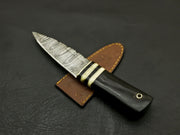 Beautiful Handmade Damascus Steel Serrated edge Scottish Dirk Knife/ Sheath Hunting Terror Defender 