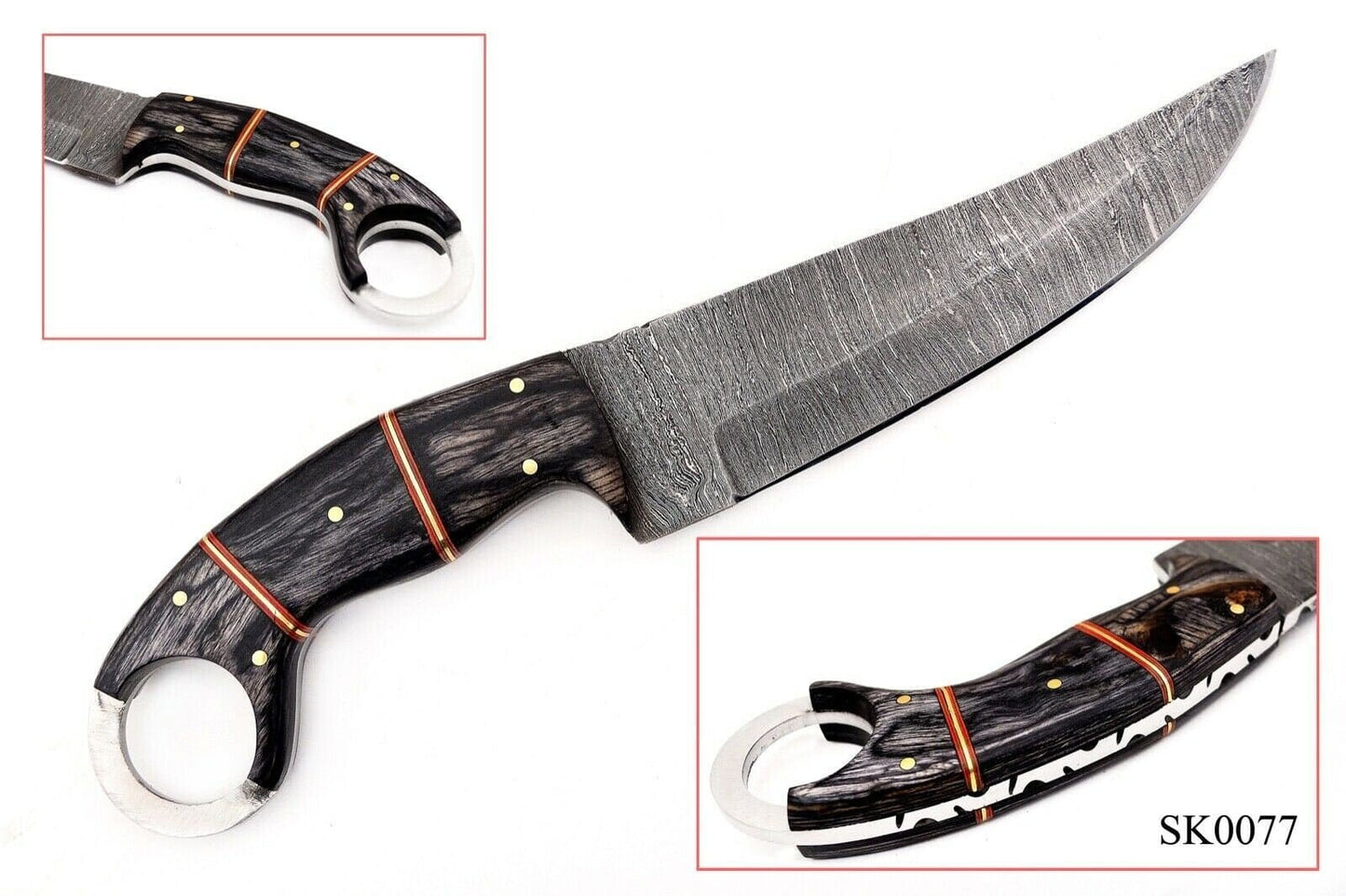 9" Straight Fixed Blade Hunting Tactical Knife Karambit Hunting Terror Defender 