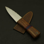 Antique Handcrafted Stainless Steel Serrated Edge Scottish Dirk Knife with Custom Sheath Hunting Terror Defender 