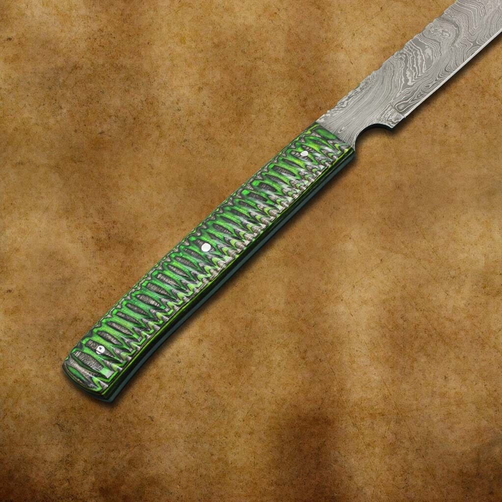 Beautiful Handmade 27 inches Damascus steel Hunting Machete with sheath Costume Weapons Terror Defender 