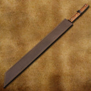 Beautiful Handmade 27 inches Damascus steel Hunting Machete with sheath Costume Weapons Terror Defender 