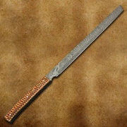 Beautiful Handmade 27 inches Damascus steel Hunting Machete with sheath Costume Weapons Terror Defender 