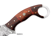 Beautiful handmade Damascus karambit knife Hunting Terror Defender 