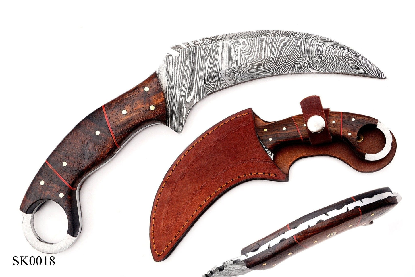 Beautiful handmade Damascus karambit knife Hunting Terror Defender 