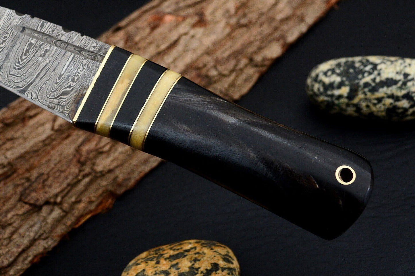 Celtic Scottish Dirk SGIAN DUBH DAGGER Bone Handle Knife. Groomsmen Gifts Terror Defender 