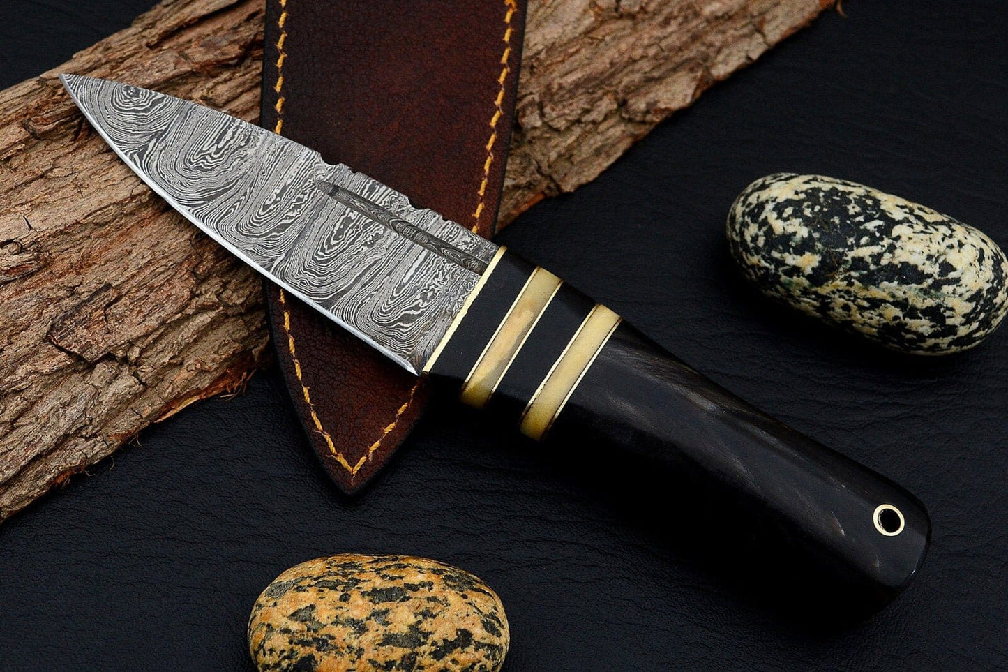 Celtic Scottish Dirk SGIAN DUBH DAGGER Bone Handle Knife. Groomsmen Gifts Terror Defender 